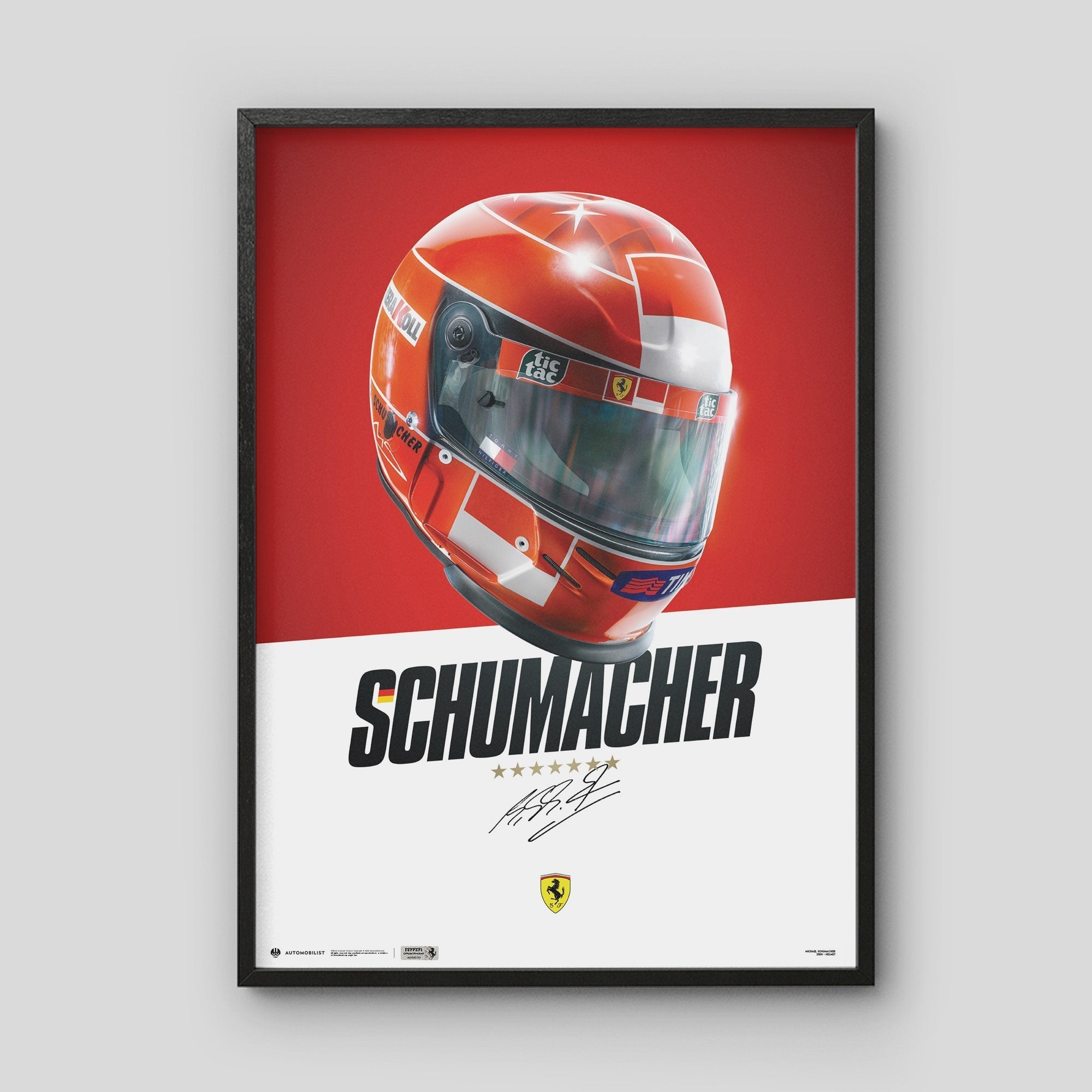Michael Schumacher Helmet | Poster | Large
