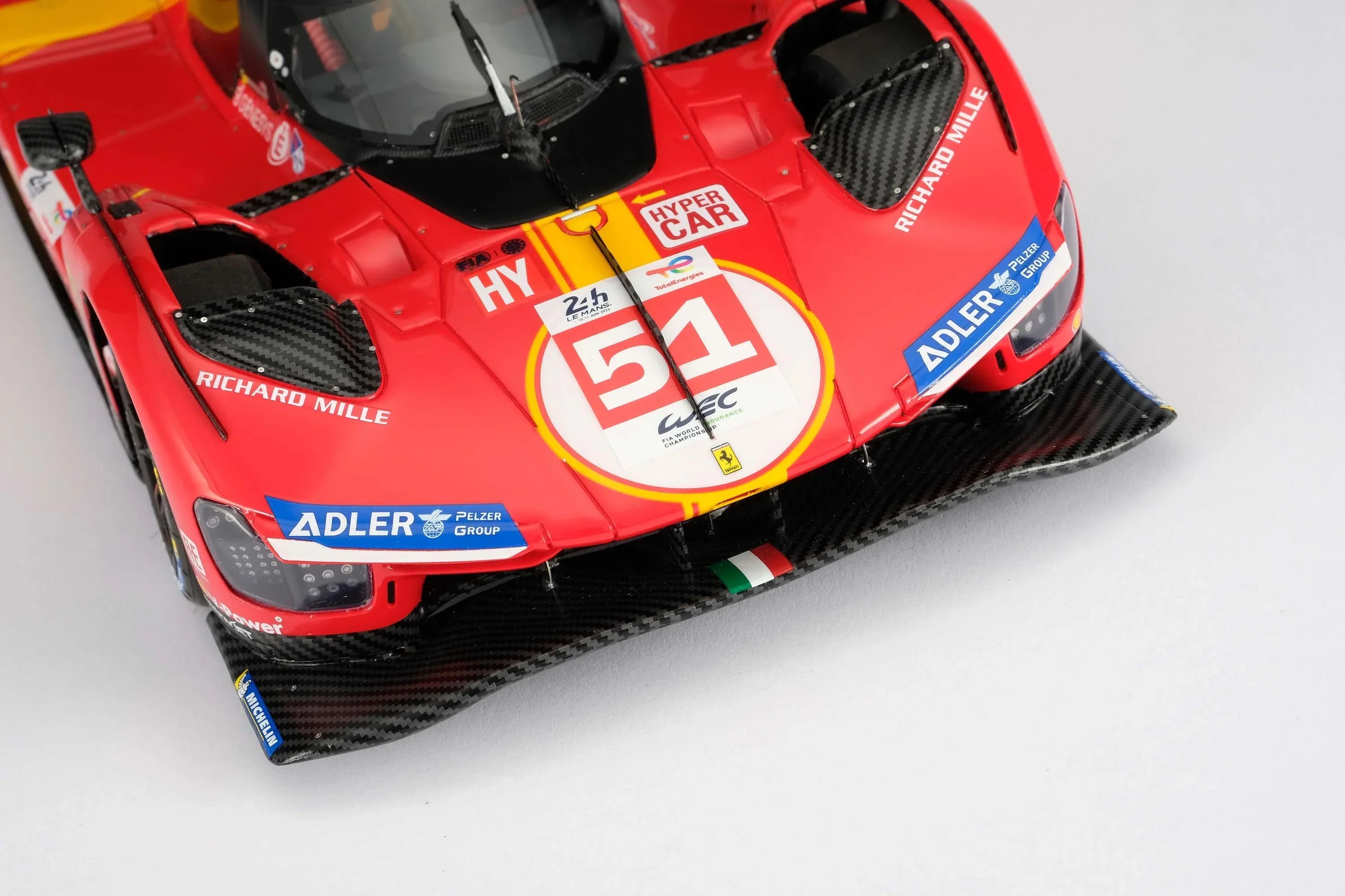 Ferrari 499P 2023 Le Mans Winner 1:18 Amalgam Car Model