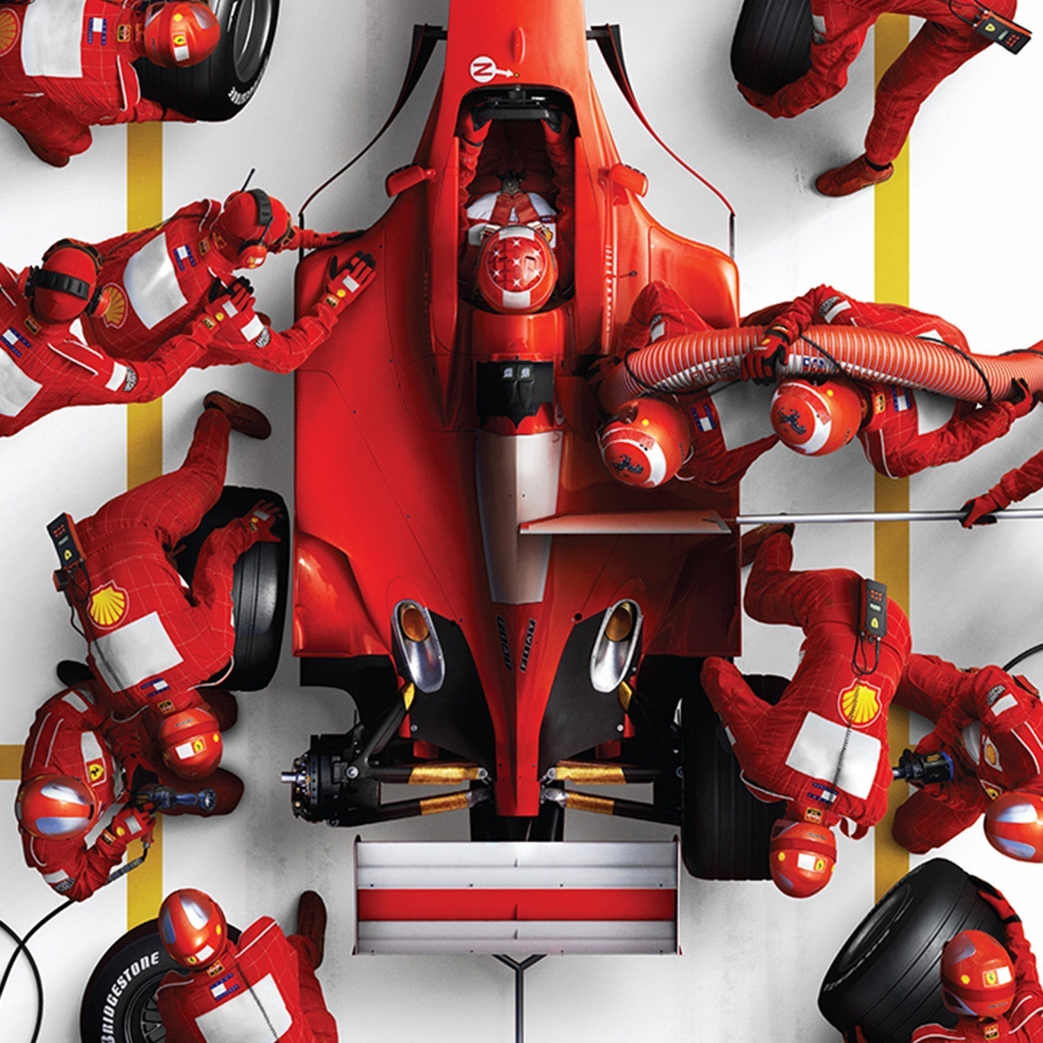 Ferrari F1-2000 Pit Stop - Michael Schumacher Japanese GP 2000 | Collector’s Edition | Large