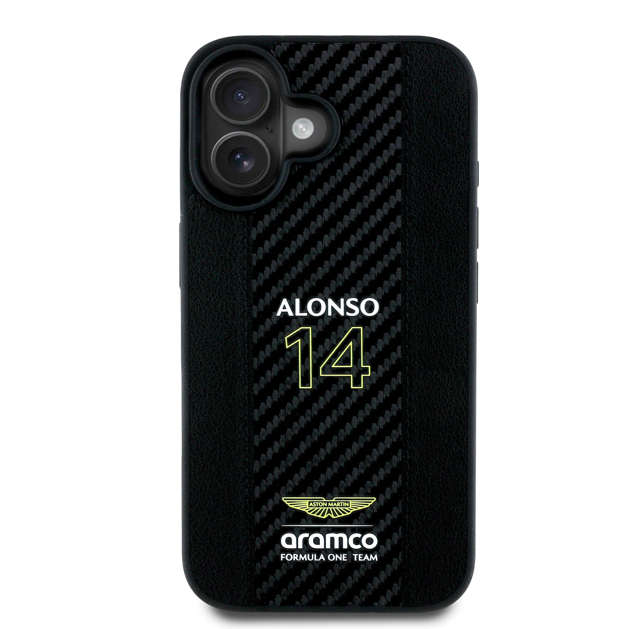 Alonso iPhone Case with Carbon Fiber Stripe
