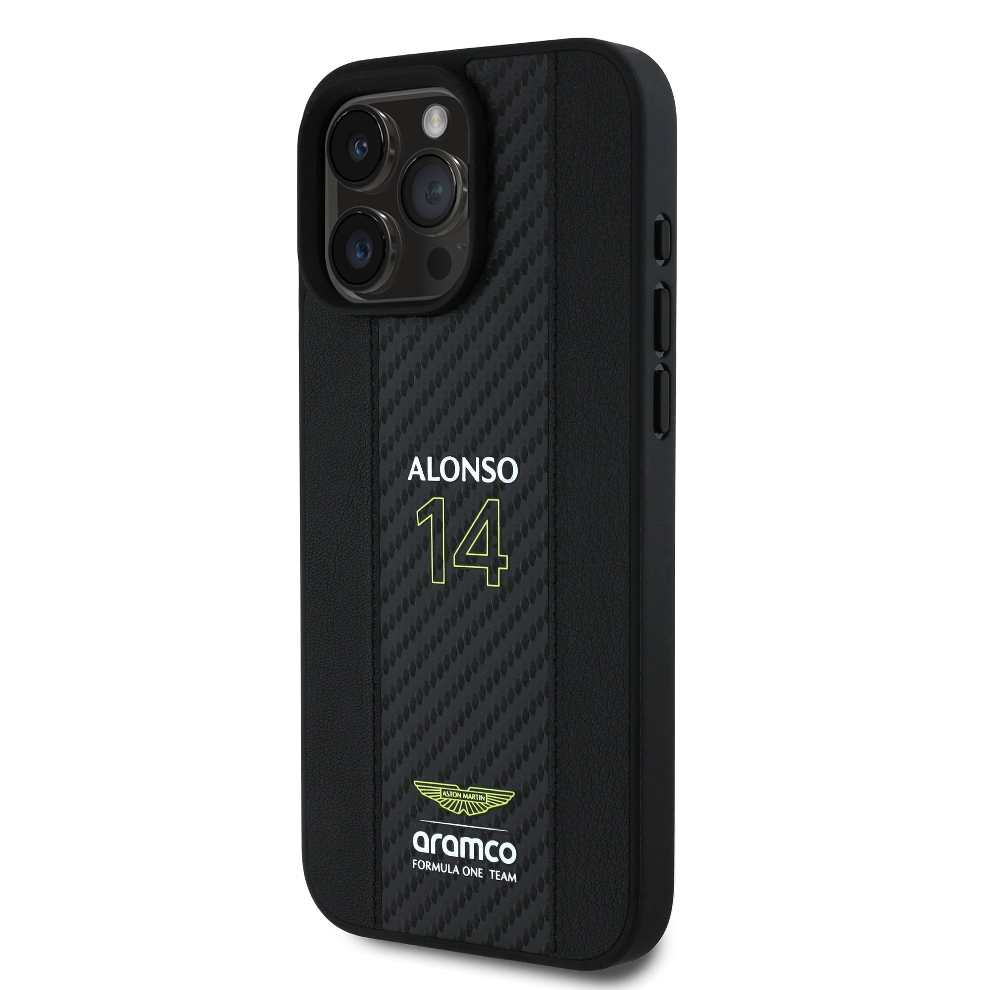 Alonso iPhone Case with Carbon Fiber Stripe
