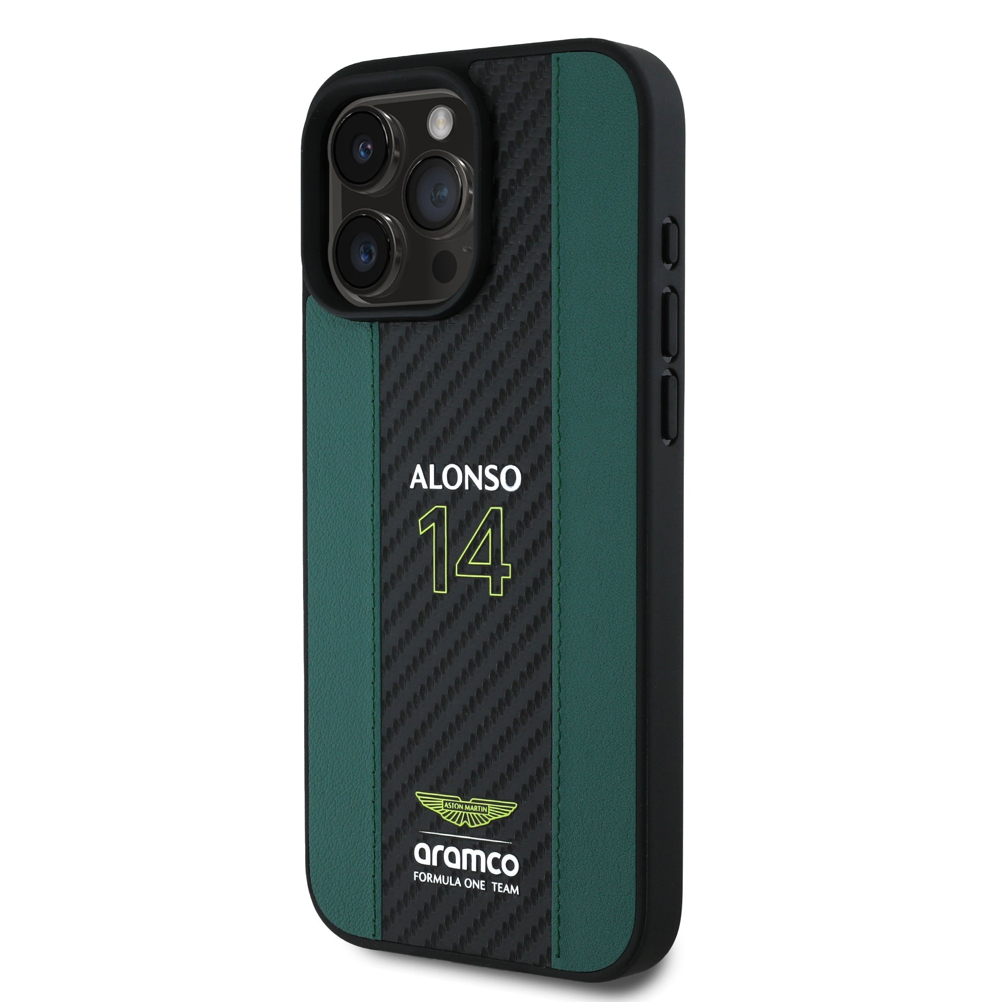 Alonso iPhone Case with Carbon Fiber Stripe