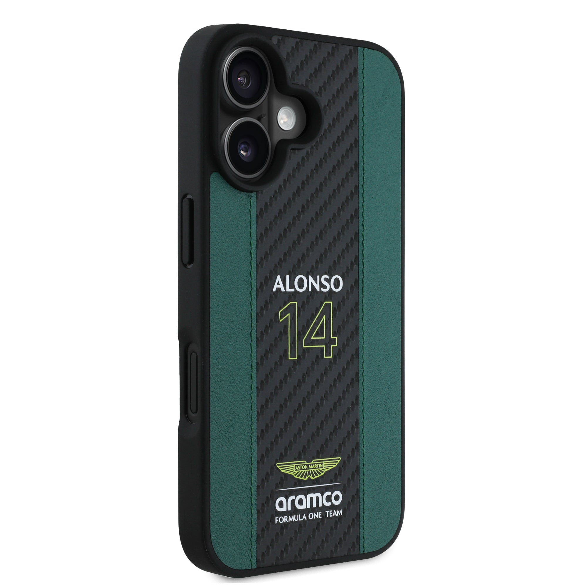 Alonso iPhone Case with Carbon Fiber Stripe
