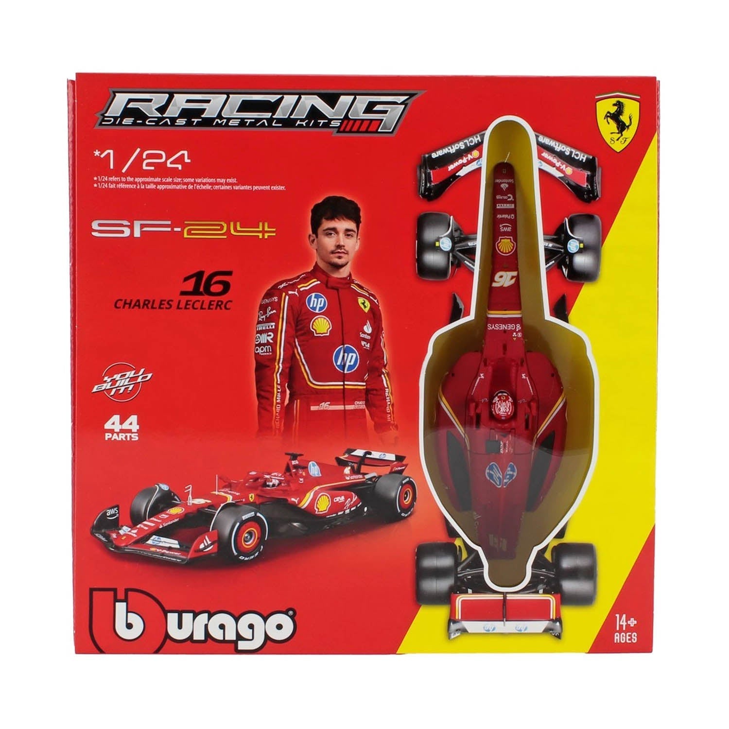 #16 Leclerc SF24 2024 Season 1:24 Die-Cast Kit Car Model