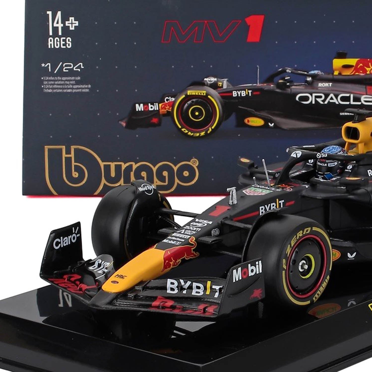 #1 Verstappen RB20 World Champion 2024 1:24 Car Model