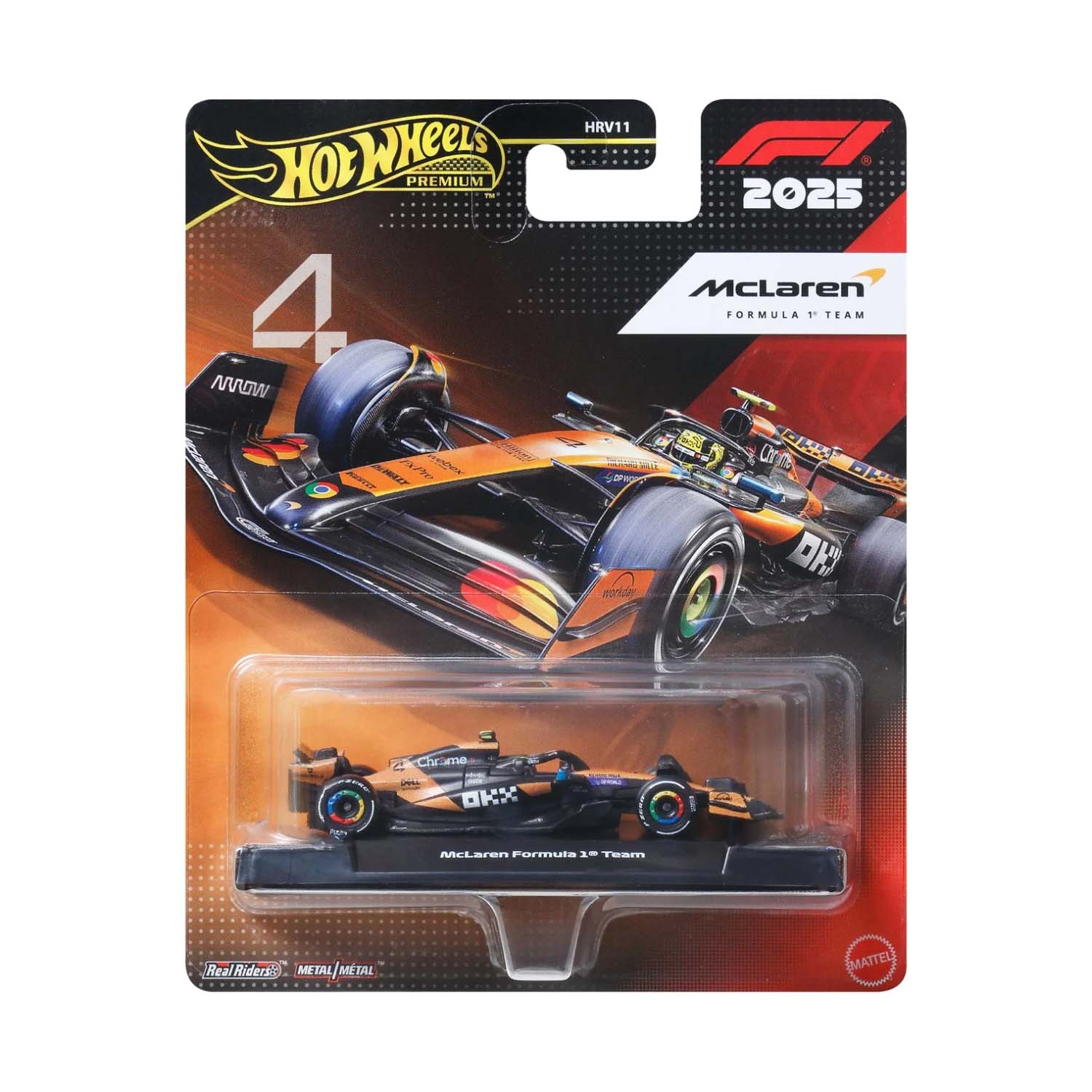 #4 Norris MCL39 1:64 Hot Wheels Car Model