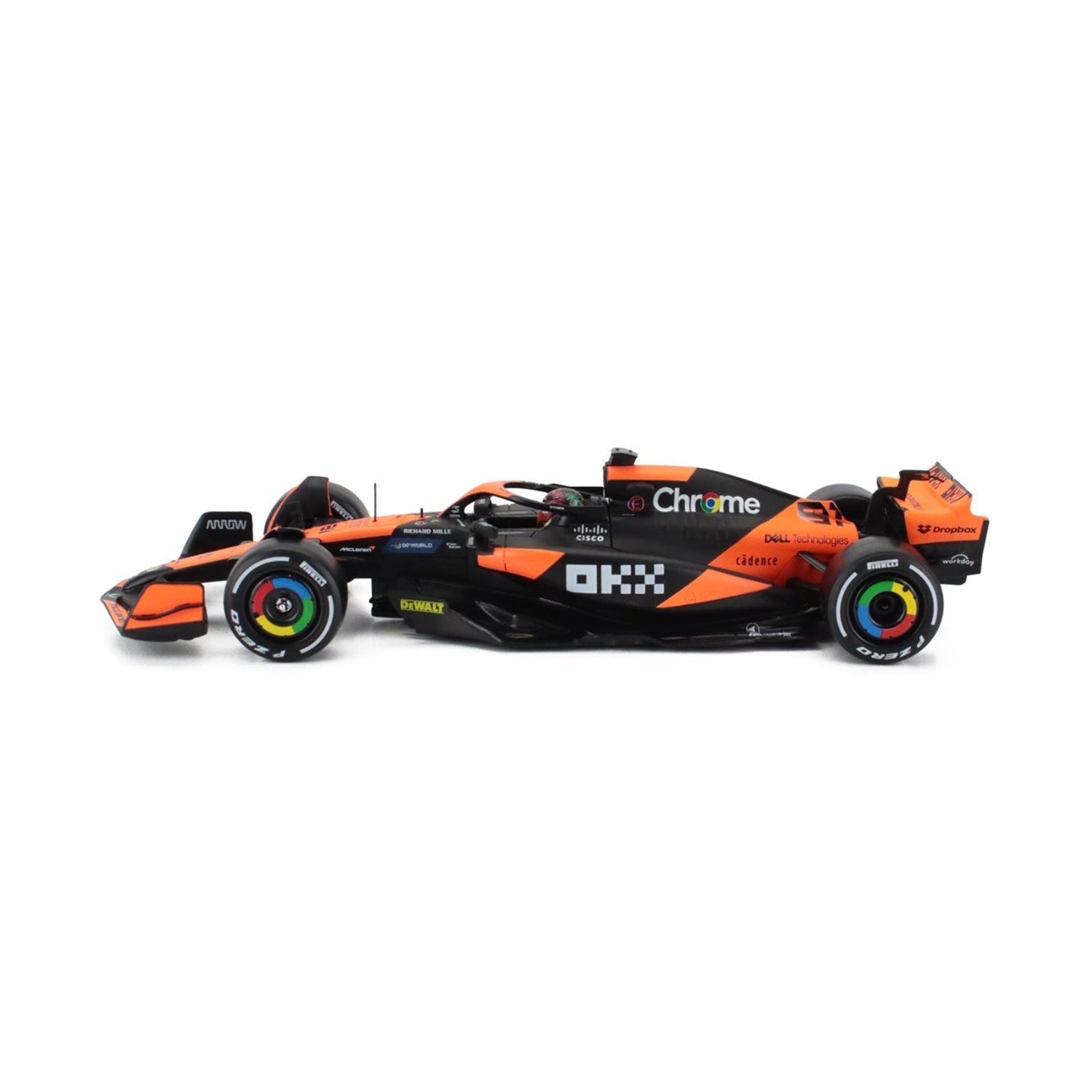 #81 Piastri MCL38 Miami GP 2024 1:24 Car Model