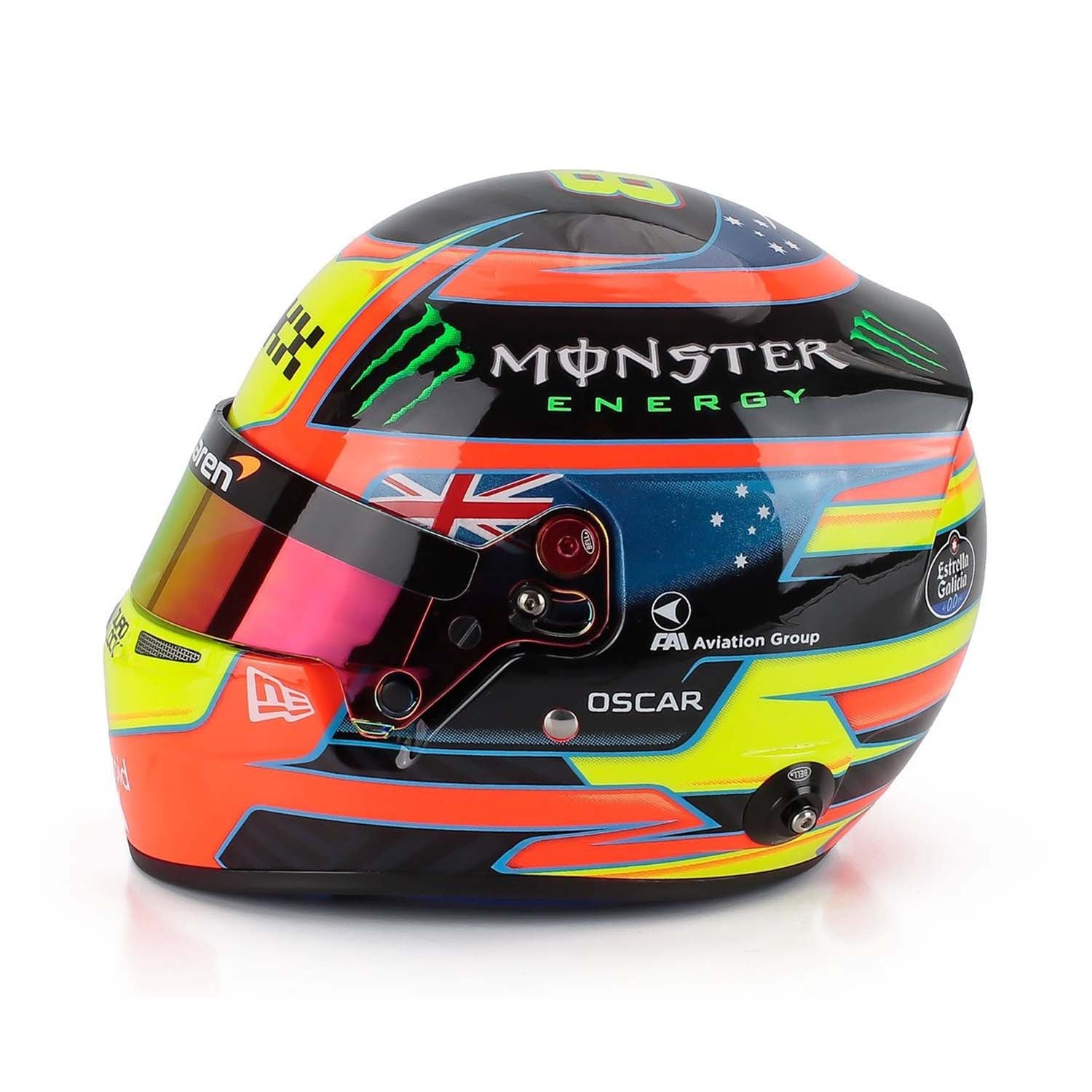 #81 Piastri 2025 Season 1:2 Mini Helmet by Bell
