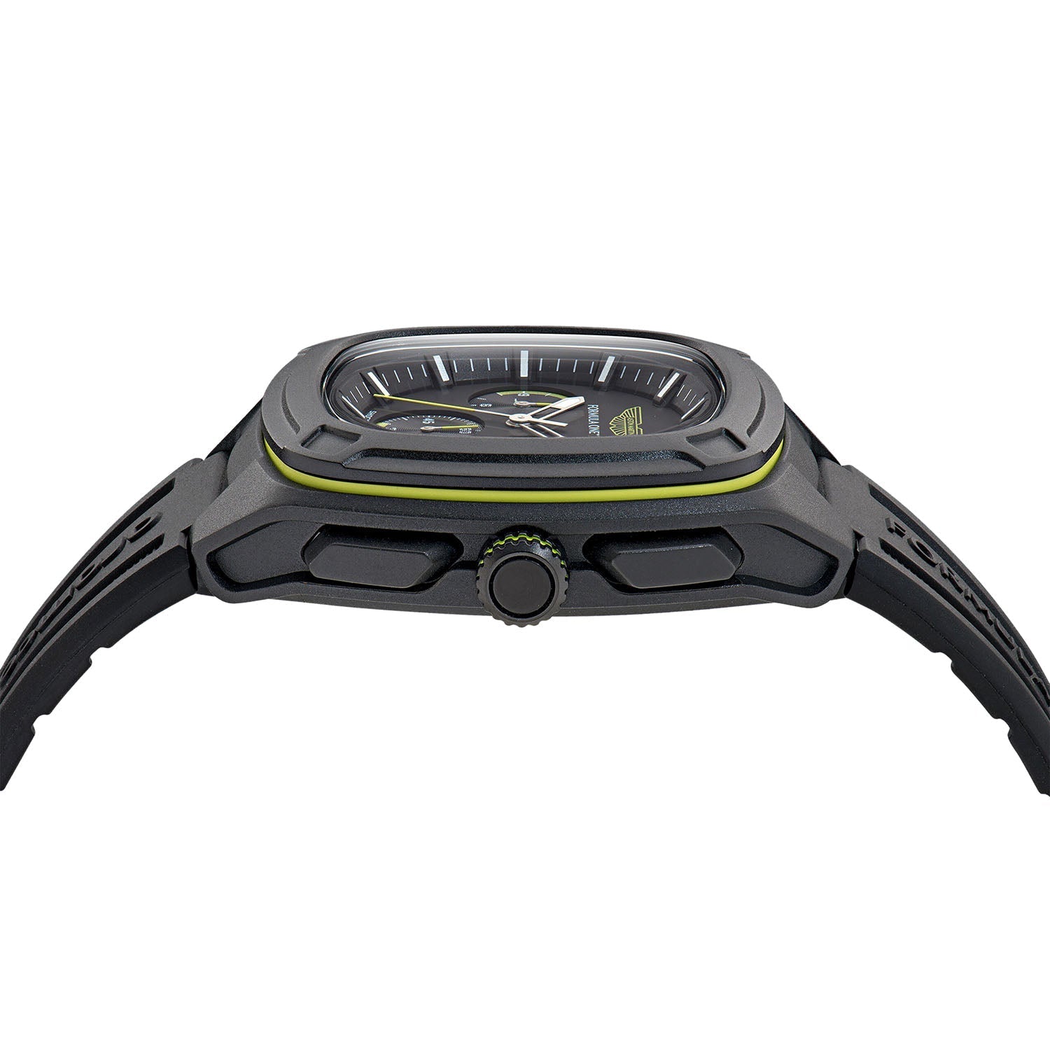OVR Black Silicone Strap Watch