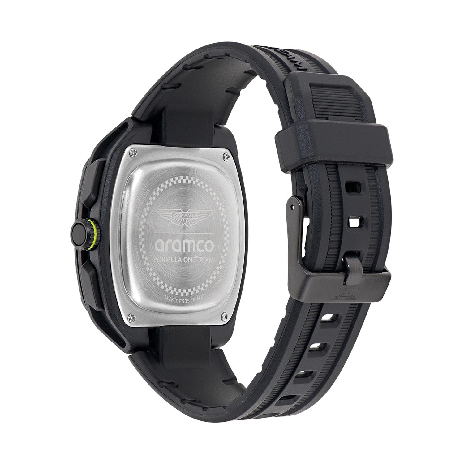 OVR Black Silicone Strap Watch