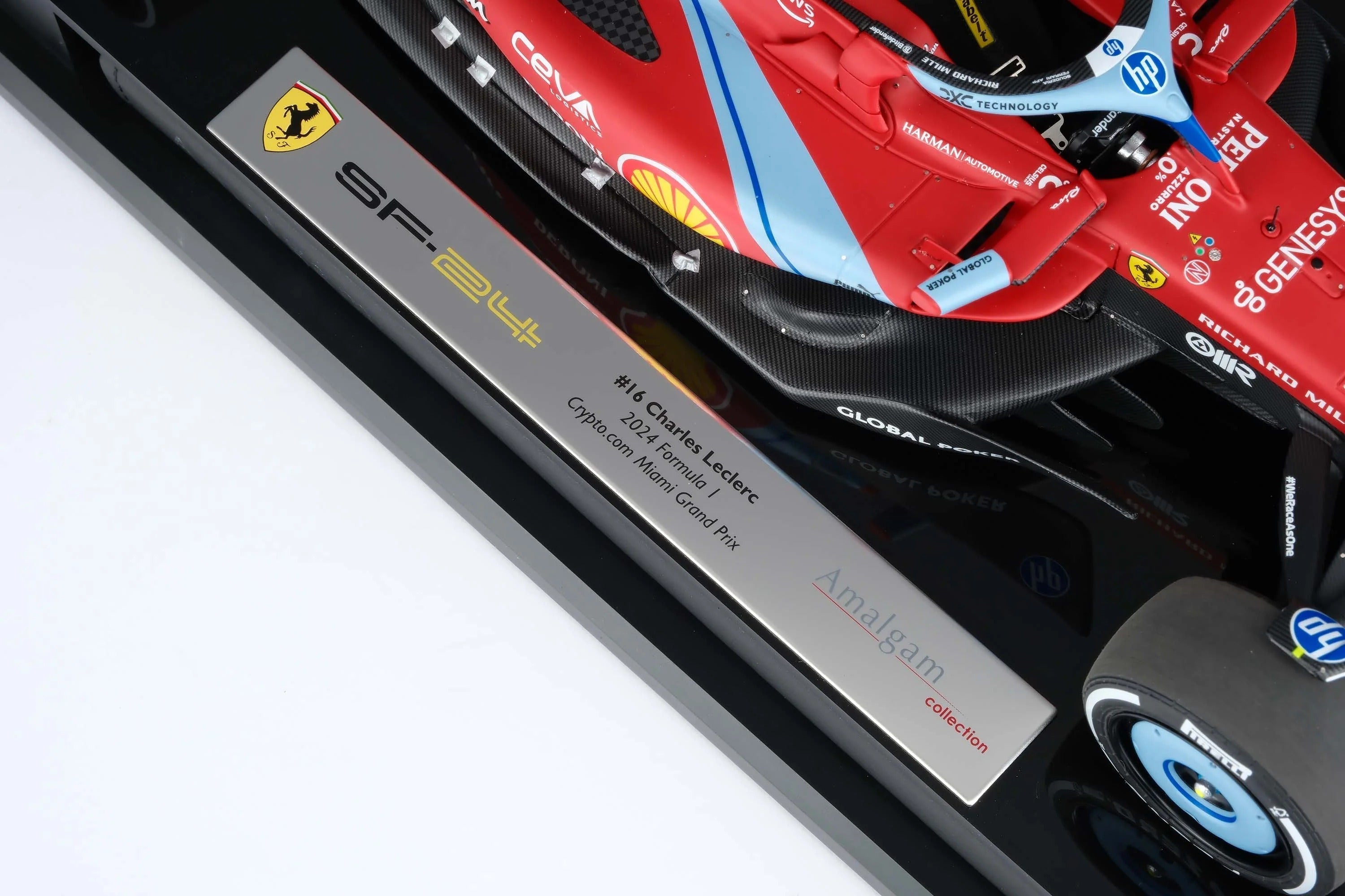 #16 Leclerc SF24 Miami GP 2024 1:18 Car Model by Amalgam