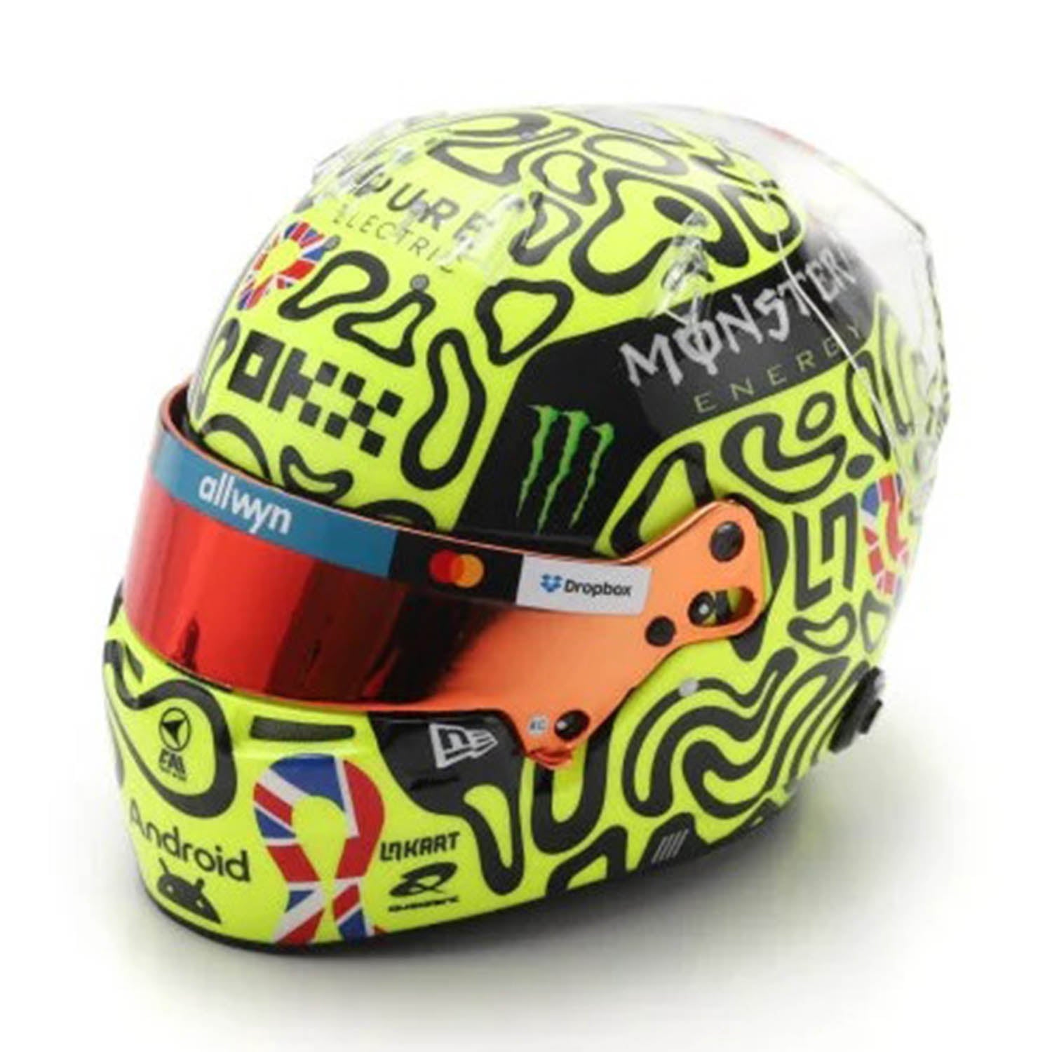 #4 Norris British GP 2025 Winner 1:5 Mini Helmet