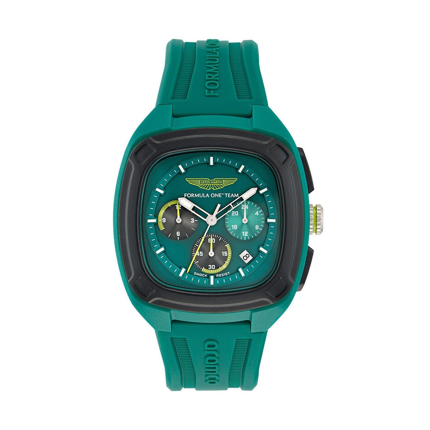 OVR Green Silicone Strap Watch