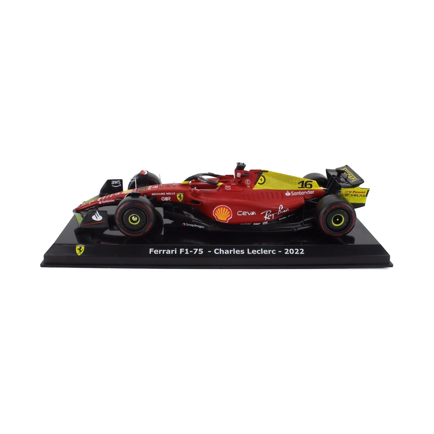 #16 Leclerc F1-75 Monza GP Pole & 2nd Place 2022 1:24 Car Model