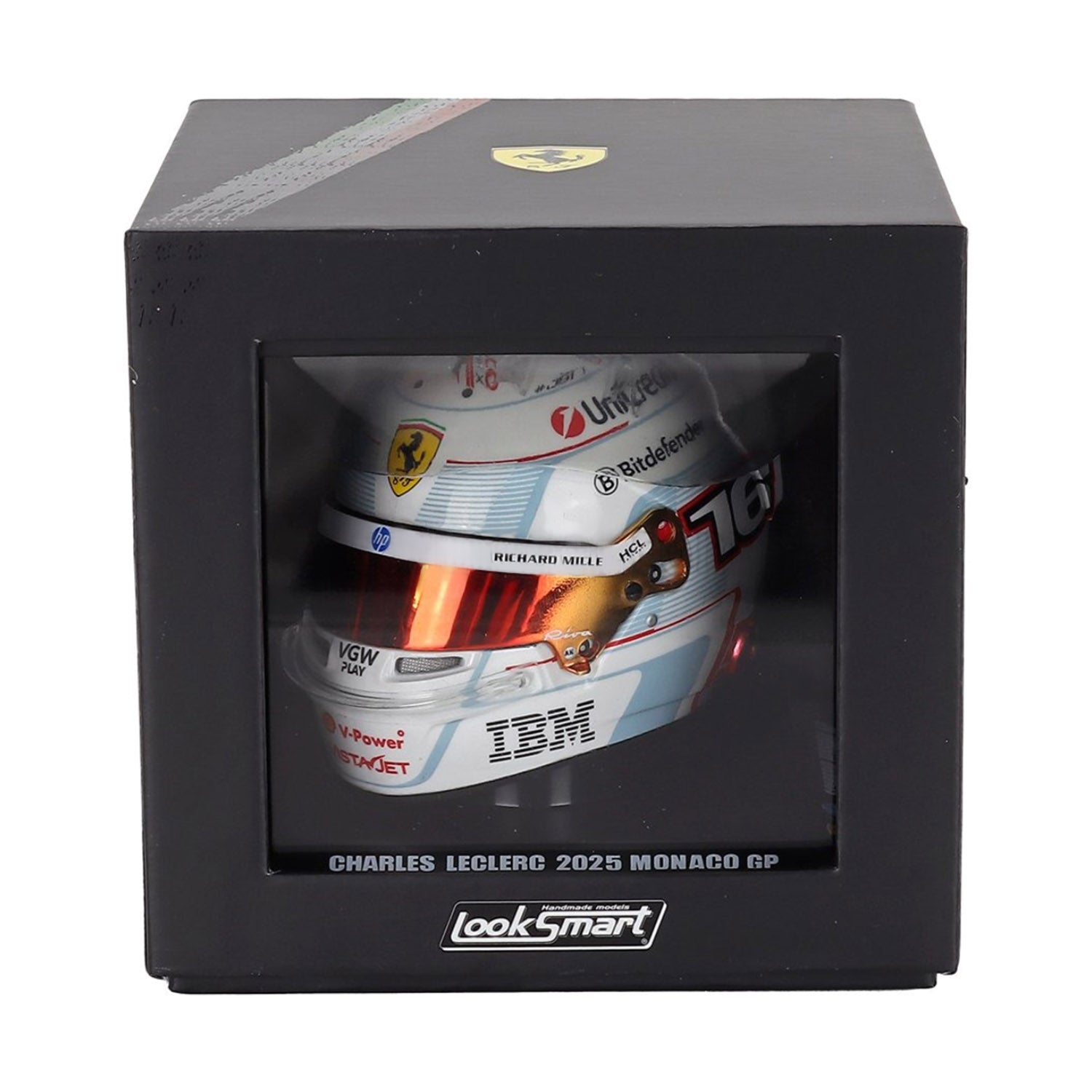 #16 Leclerc Monaco GP 2025 1:5 Mini Helmet