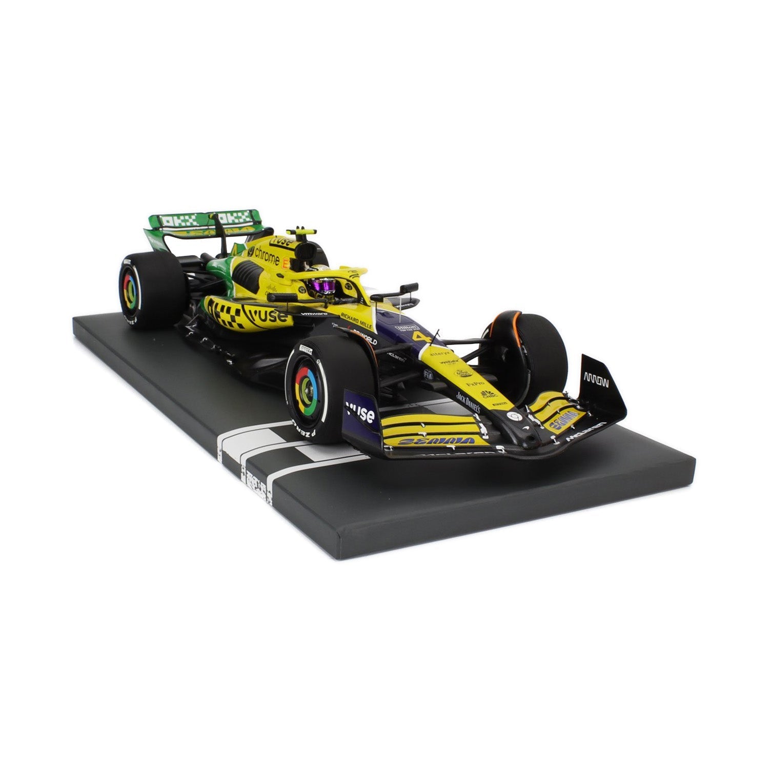 #4 Norris MCL38 Monaco GP Senna 30th Edition 1:18 Minichamps Car Model