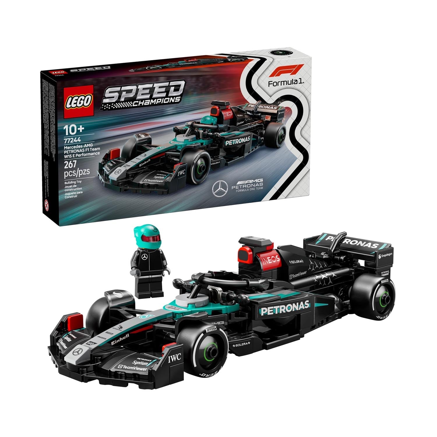 Mercedes AMG W15 EQ Performance 2024 1:25 Lego Car Model