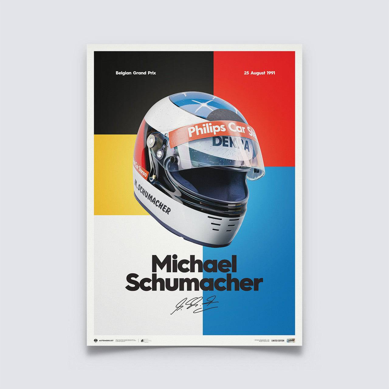Michael Schumacher - Helmet - 1991 | Mini edition