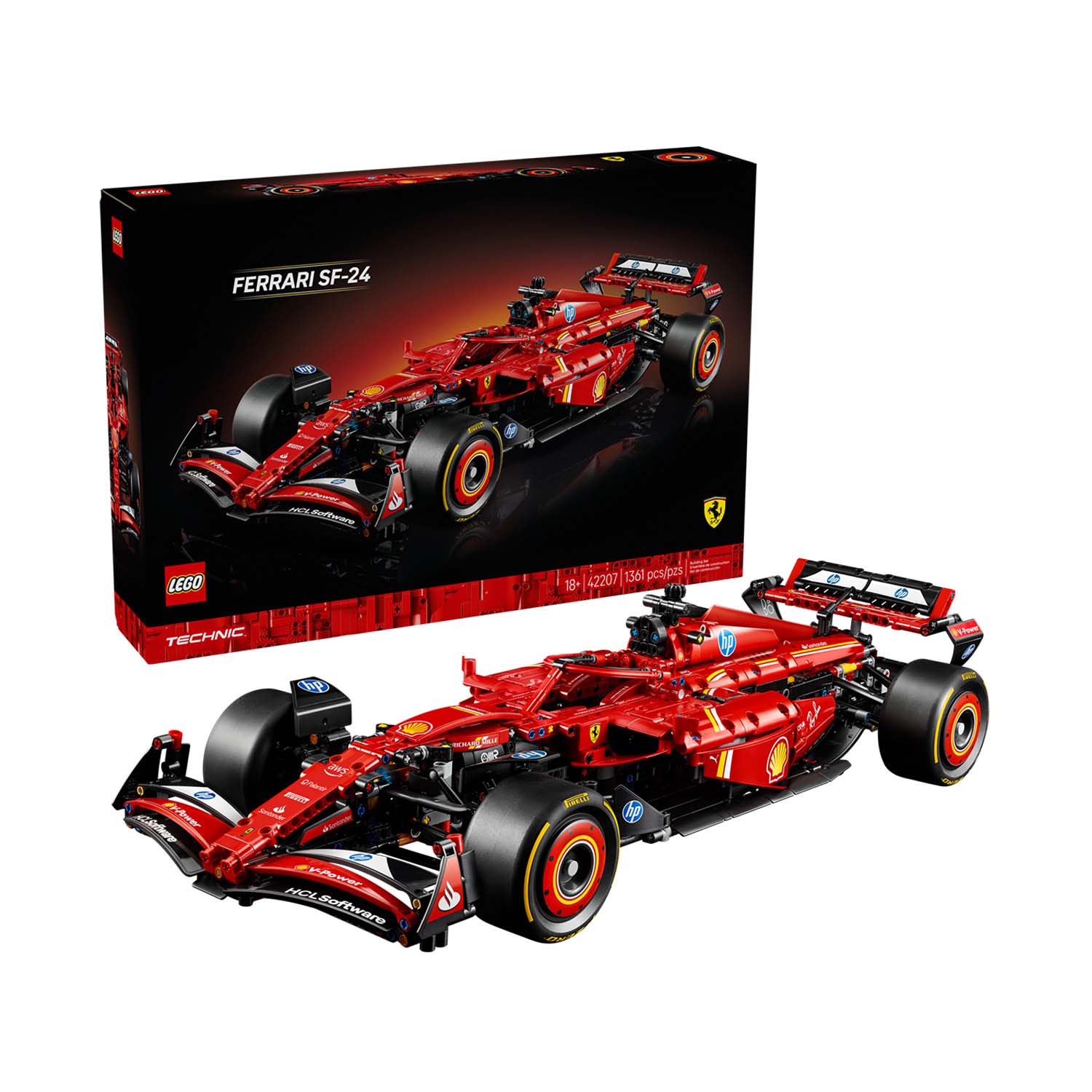 Ferrari F1 SF24 1:18 Technic Lego Car Model